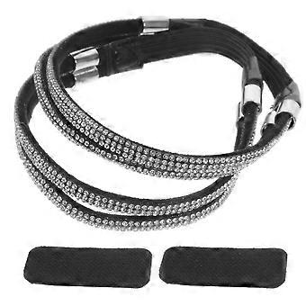 1 paire de talons hauts sangles élastique chaussure lacets femmes talons hauts sangles chaussure réglable sangles de cheville