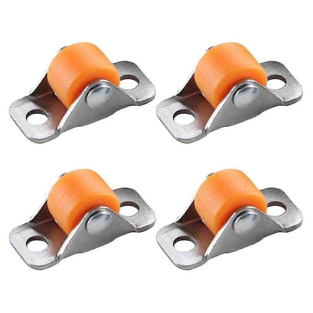 4x Small directional pulley rubber roller set multi-purpose small wheel rollers