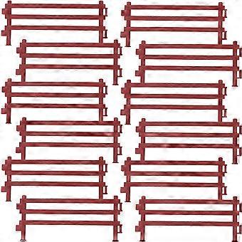 Miniaturas de cerca de jardim para decoração de simulação - Pacote com 150 peças