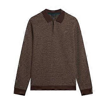 Ted Baker Herre Jacquard Langærmet Poloshirt