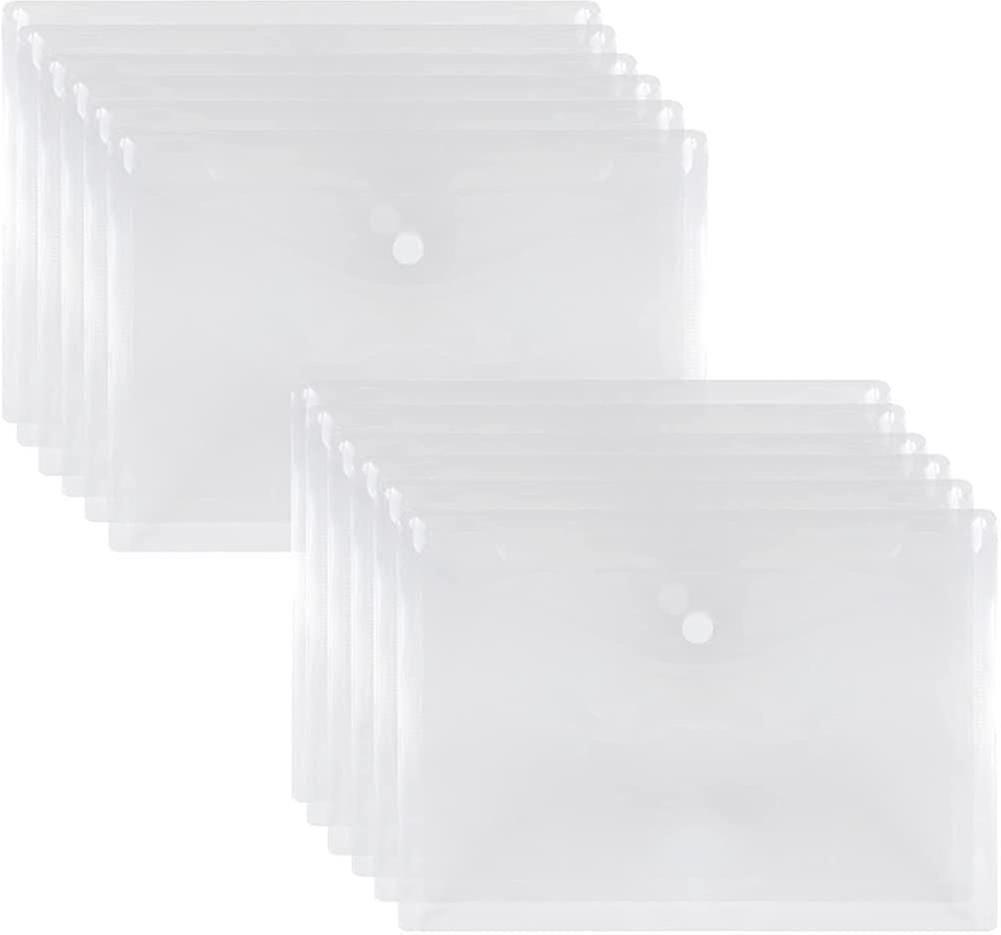 A5 Document Pouches. A5 Clear Envelope. Document Folder With Press Stud. A5