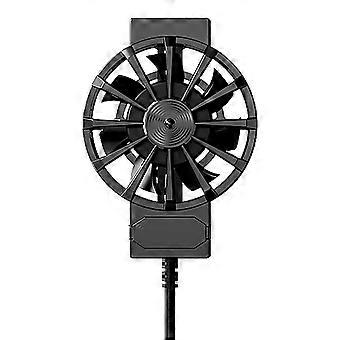 Telefoon Terug Radiator Stil met RGB Licht Warmteafvoer Sterke wind 3-snelheden Windaanpassing Radiatorventilator Telefoon Accessoires QingHai