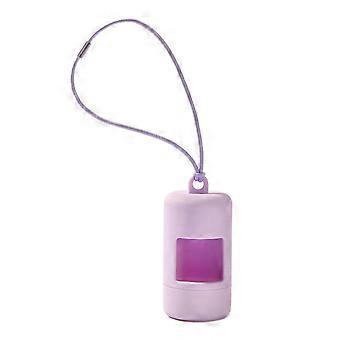 Pet Cat Pick Up Poop Bag Dispenser Portable Dog Poop Waste Bag Holder Outdoor Pet Supplies Garbage Bags Organizers  Purple PA