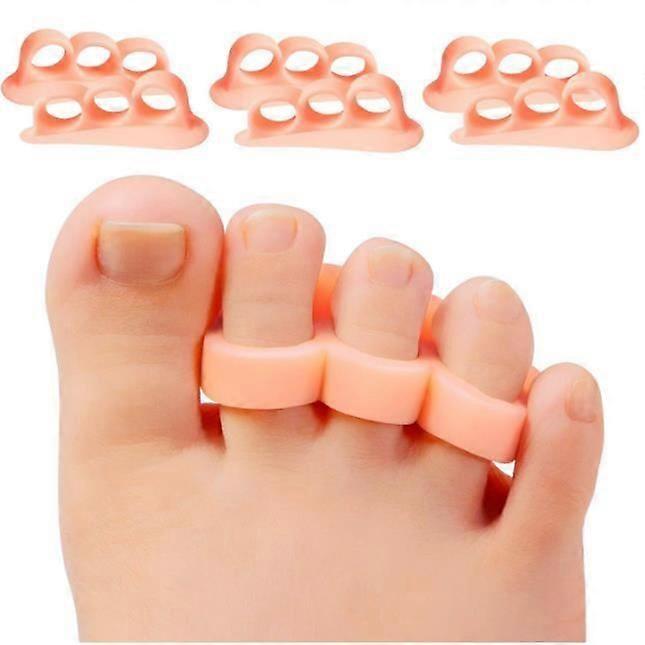 Toe Separators - Unspecified - 6 Pack - Soft Silicone - Comfortable - Reusable