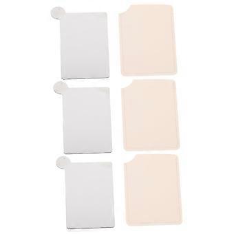 Stainless Steel Makeup Mixing Palette and Foundation Plate Set for Professionals, Easy to Clean
