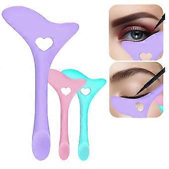 Winged Eyeliner Stencil and Mascara Shield, Reusable Makeup Guide for Precise Application