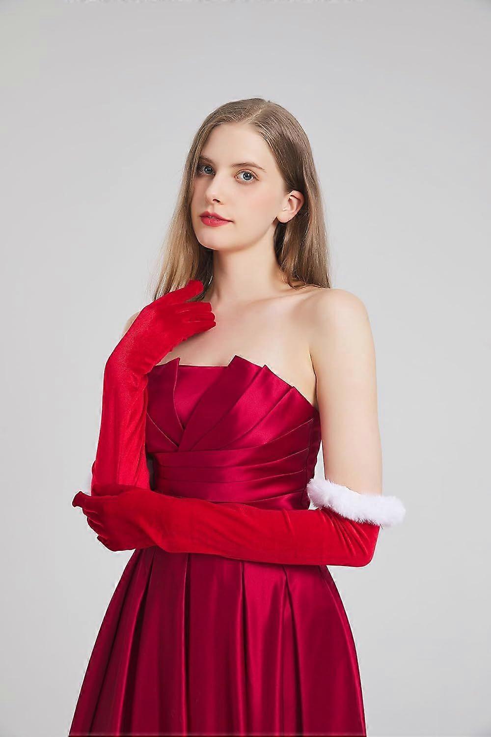 Christmas Velvet Gloves