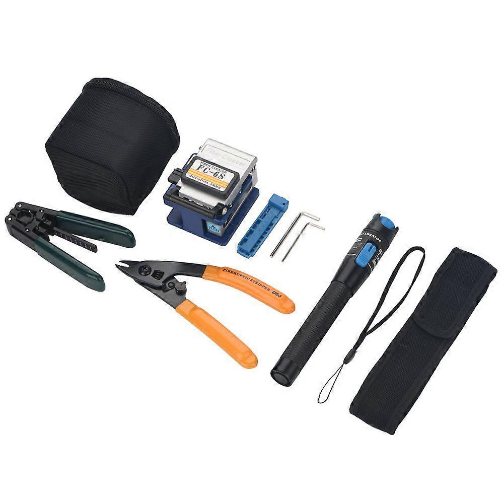 Fiber Optic Splicing Tool Kit with Cleaver & Stripper