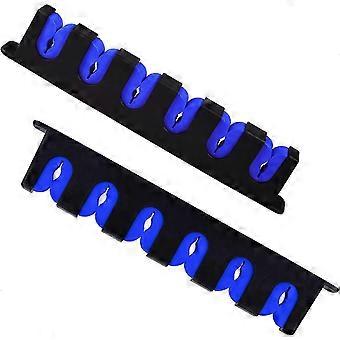 1 Pair Wall Mounted Fishing Rod Holder, Horizontal Fishing Rod Holder 6 Pole Storage Shelf Fishing Rod Holder compatible with Wall Garage Boat
