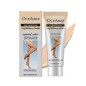 Oceaura Natural Tone Leg Concealer Foundation Cream, natuurlijk glad, lichtgewicht, niet-vet, egaliseert de huidtint