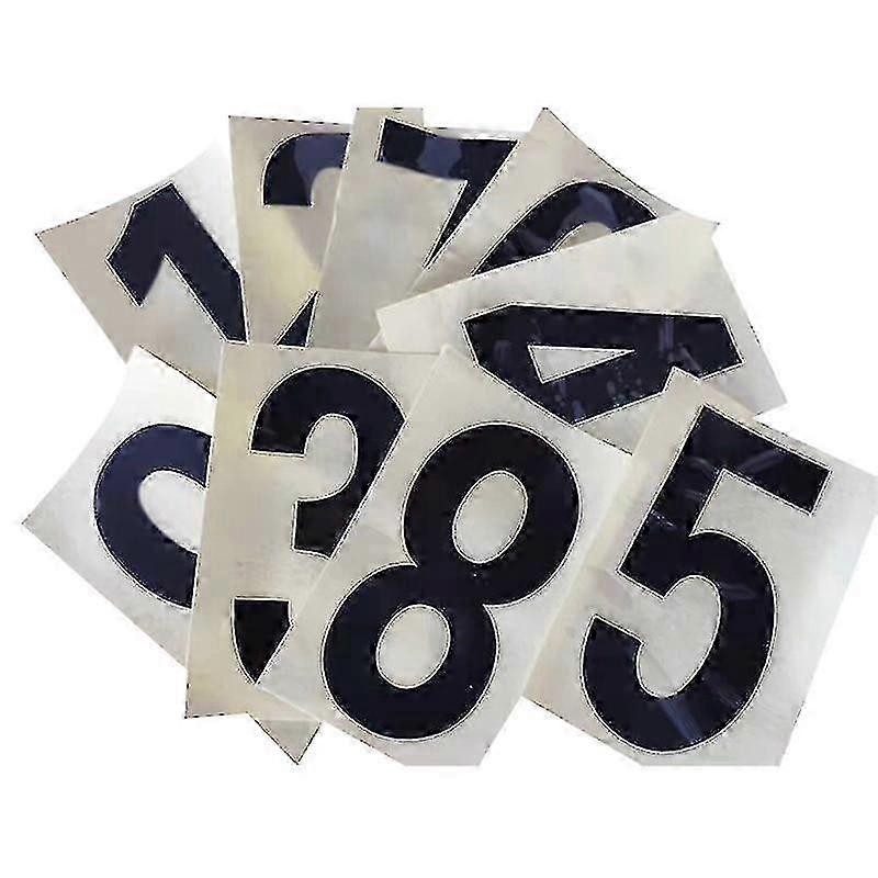 20pcs Waterproof Reflective Sticker Numbers 0-9