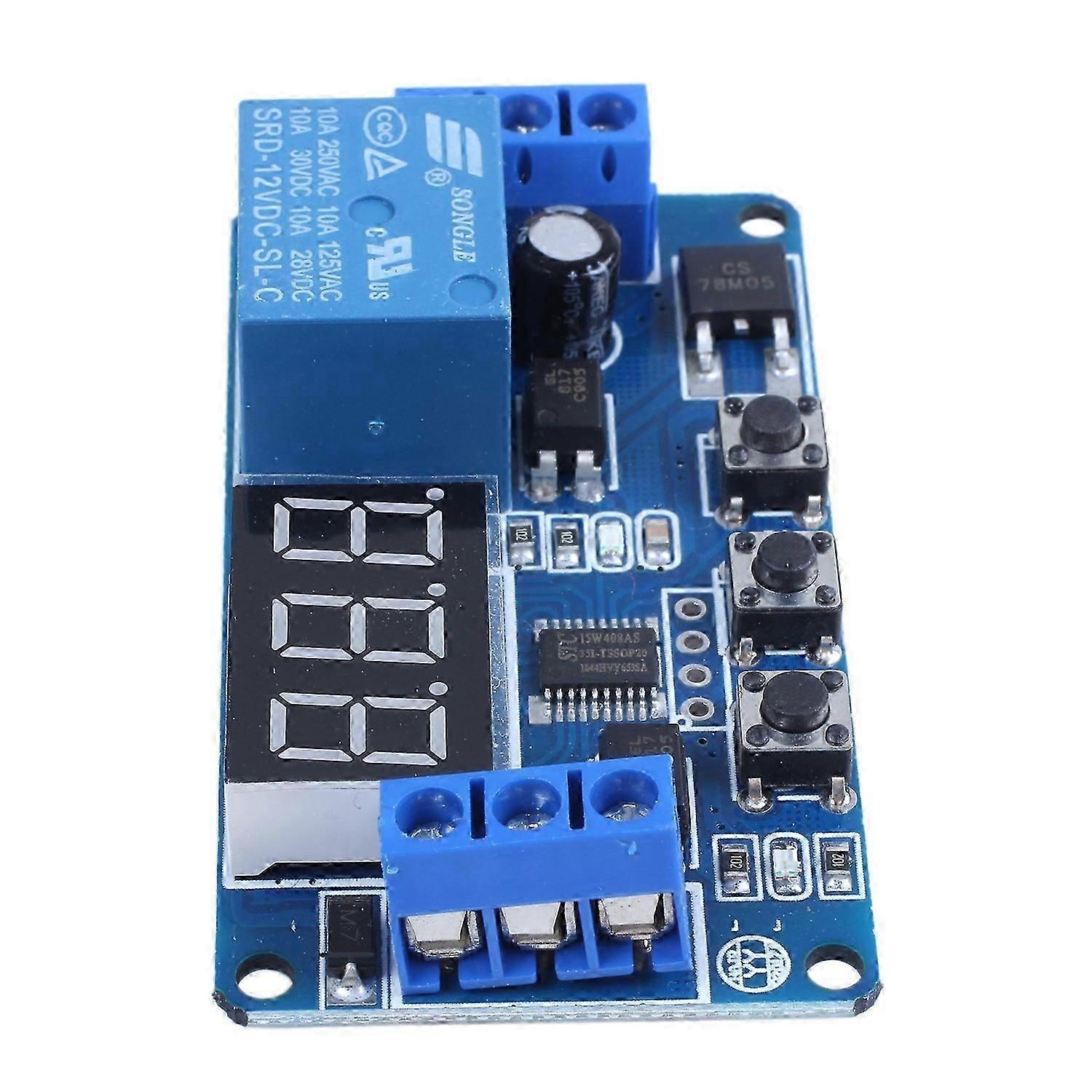 Automation DC 12V LED Display Digital Delay Timer Control Switch Relay Module DL