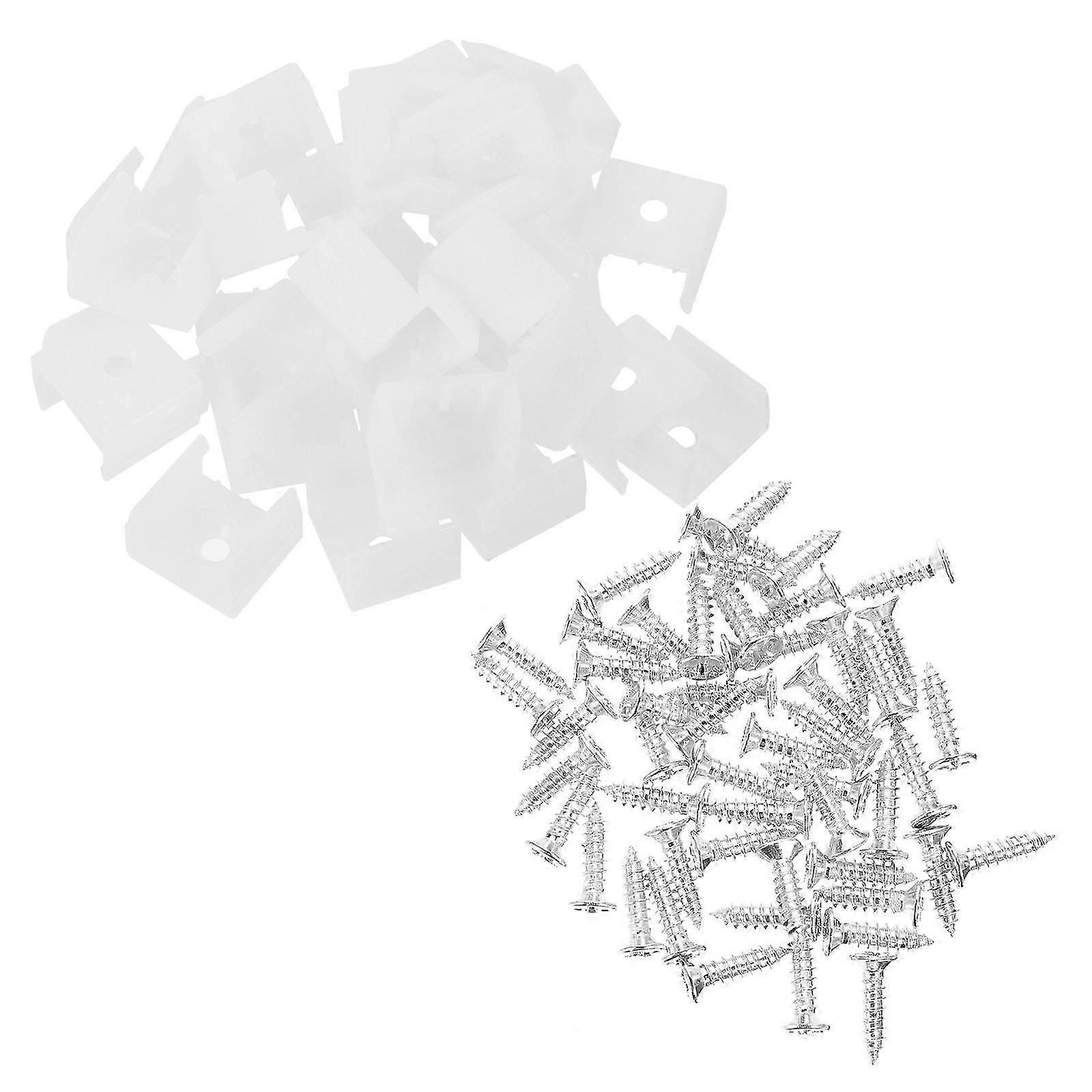 100 Pcs LED Light Strips Clips Light Mounting Clips Plastic LED Strips Clips