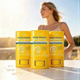Sunscreen stick with SPF 50+, purely mineral UV protection, enriched with vitamin E, quick-drying, non-sticky, handy sun accessory for every day
