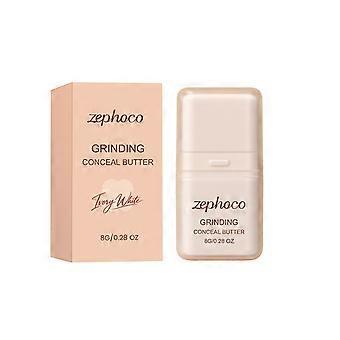 2pcs Concealer, lightweight texture daily use natural coverage for facial imperfections, Ivory shade