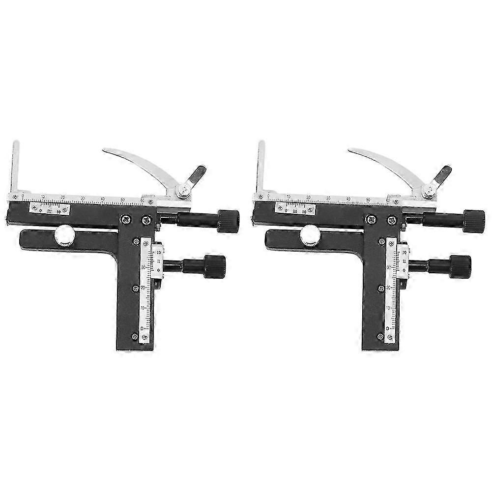 2X Microscope Attachable Mechanical Stage X-Y Moveable Caliper Vernier with Scale