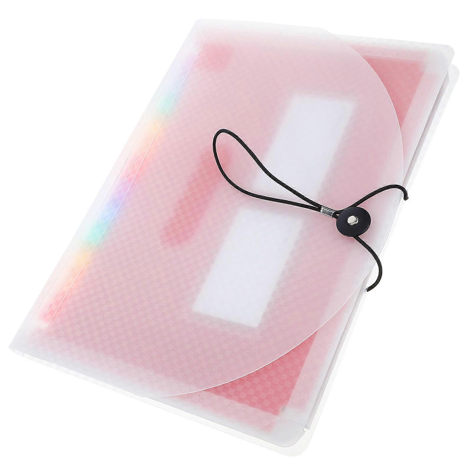 Multi Pocket Folder Document File Organizer for Files Holding with Button Closure