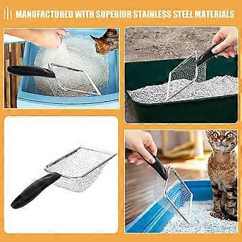 Cat Litter Scoop Stainless Steel Metal Mesh for Home Use