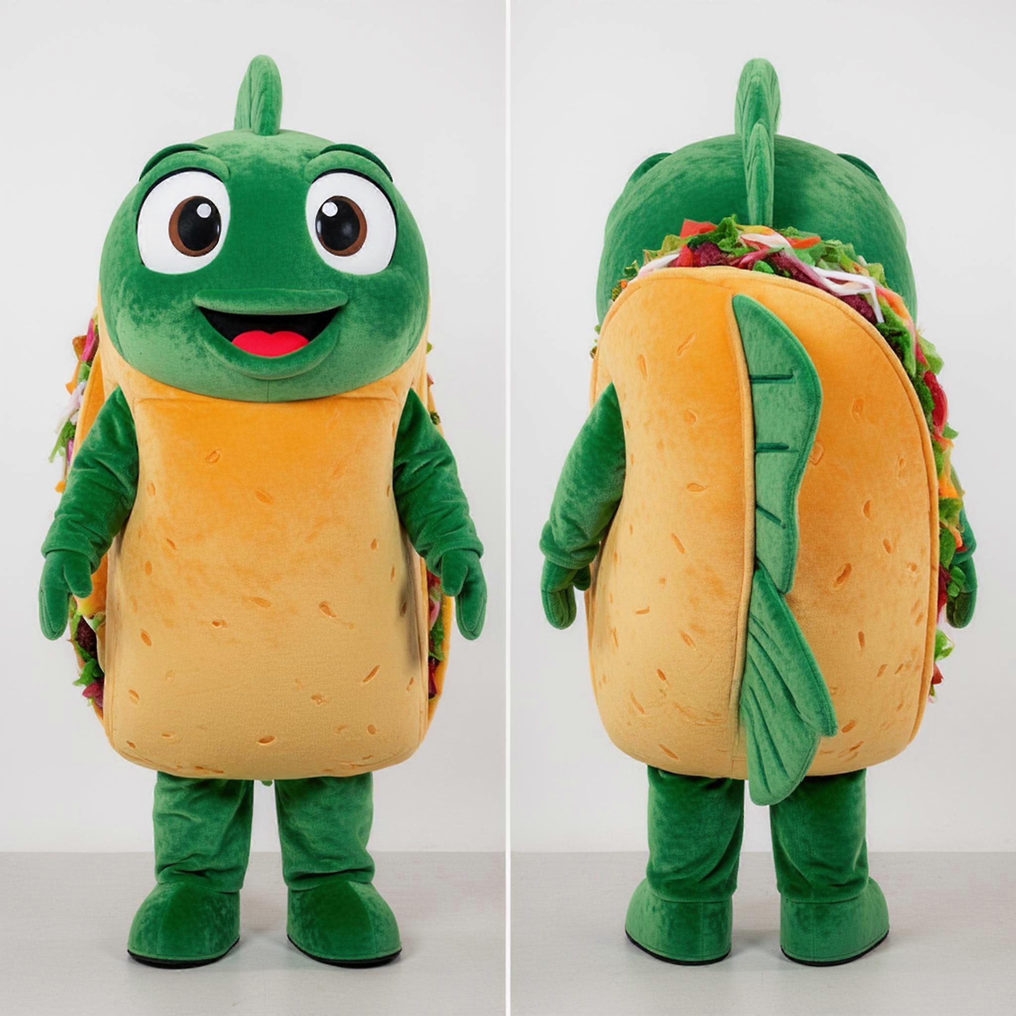 MASTICOT Forest Green Plump Fish Tacos Mascot