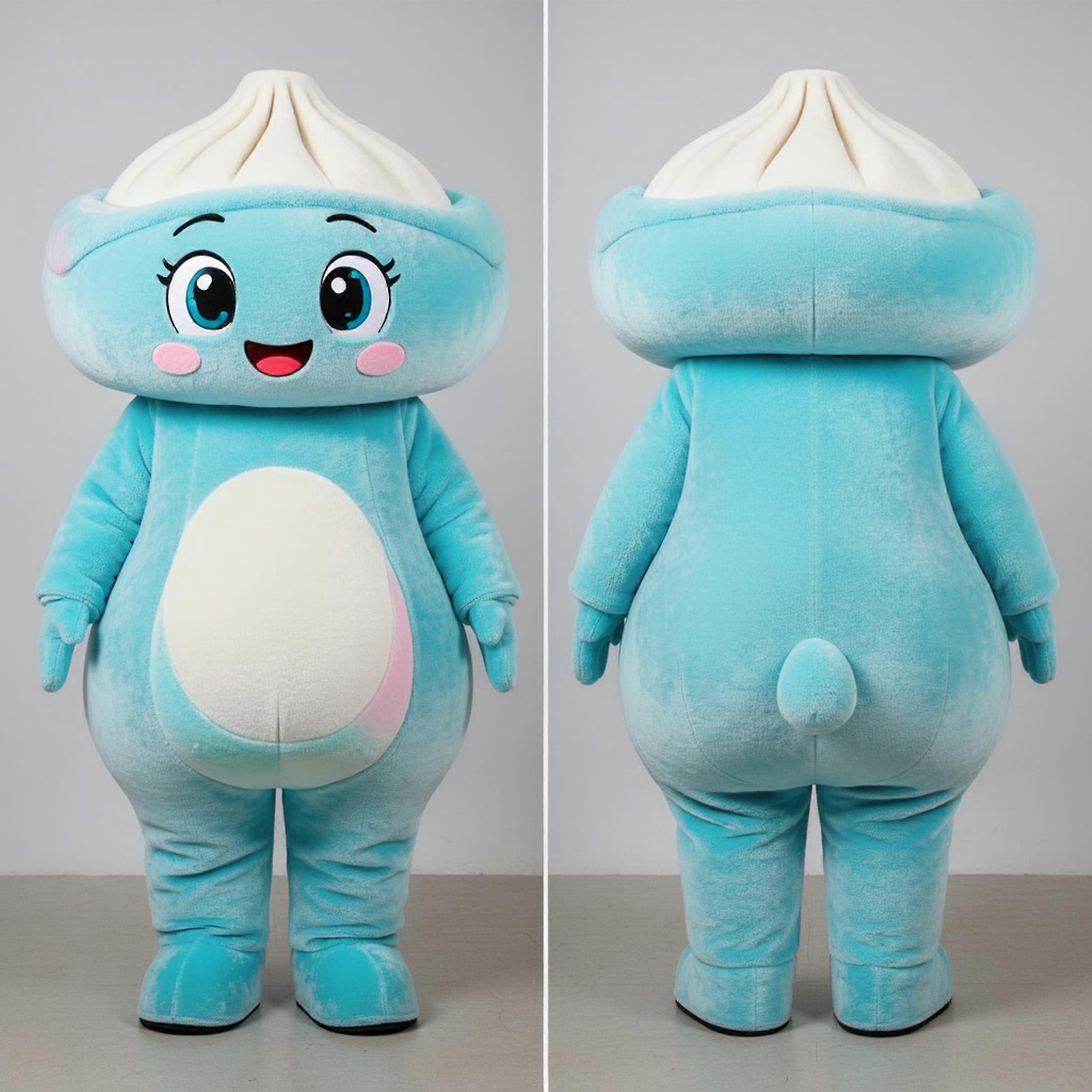 MASTICOT Cyan Steaming Dim Sum Mascot
