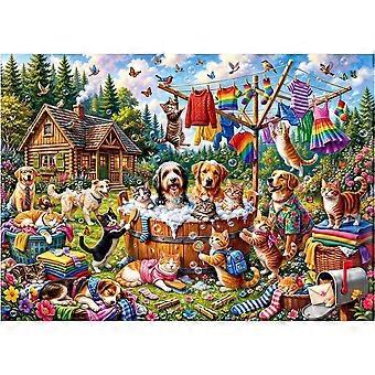 Paws and Bubbles Puzzle for Adults Jigsaw Puzzle VV951