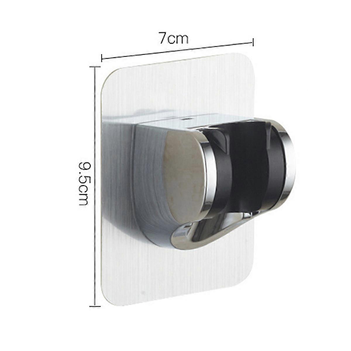 Silver Shower Head Holder for Shower Head Use Adjustable Holder
