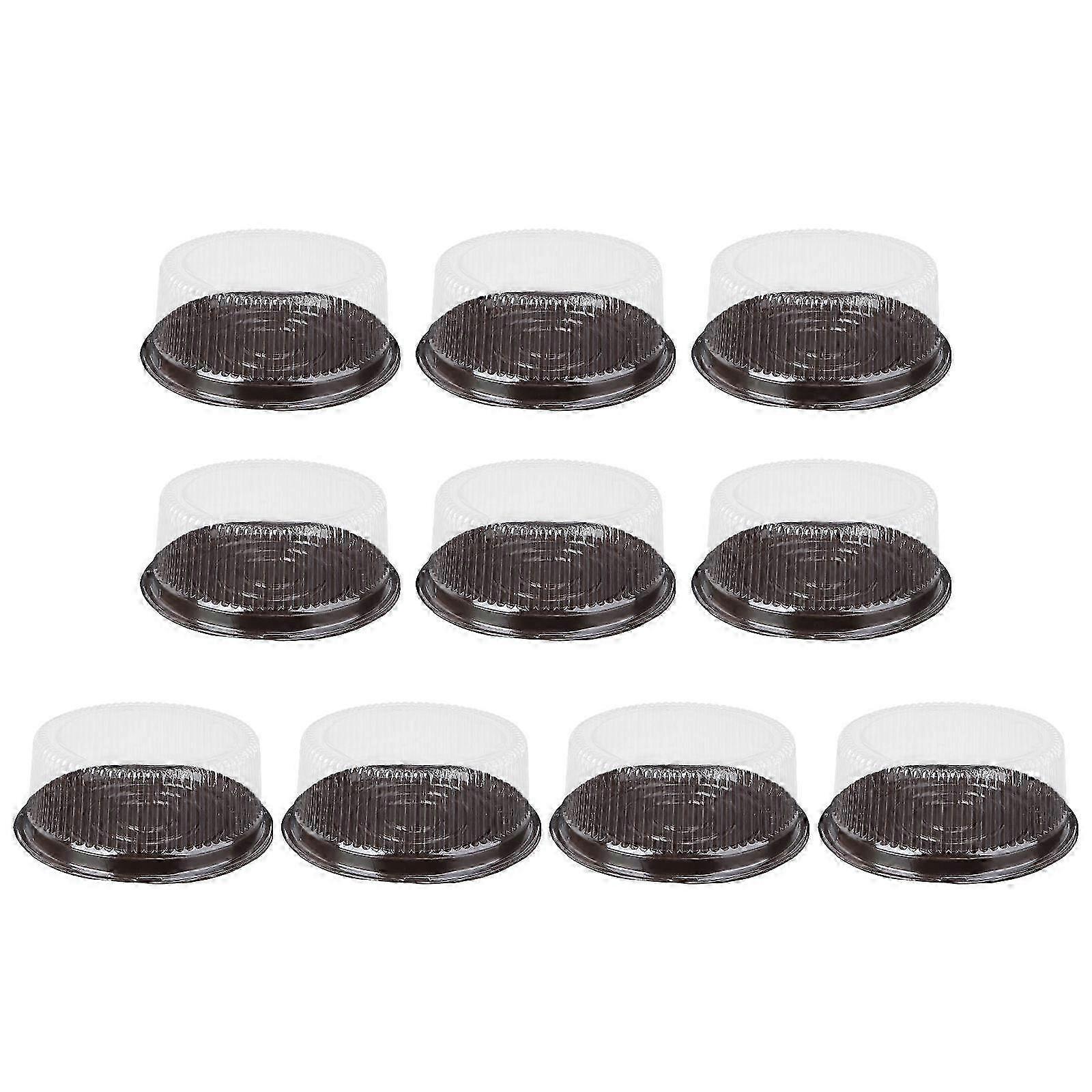 Boxes Clear Plastic Cake Box Icing Protection 10Pcs