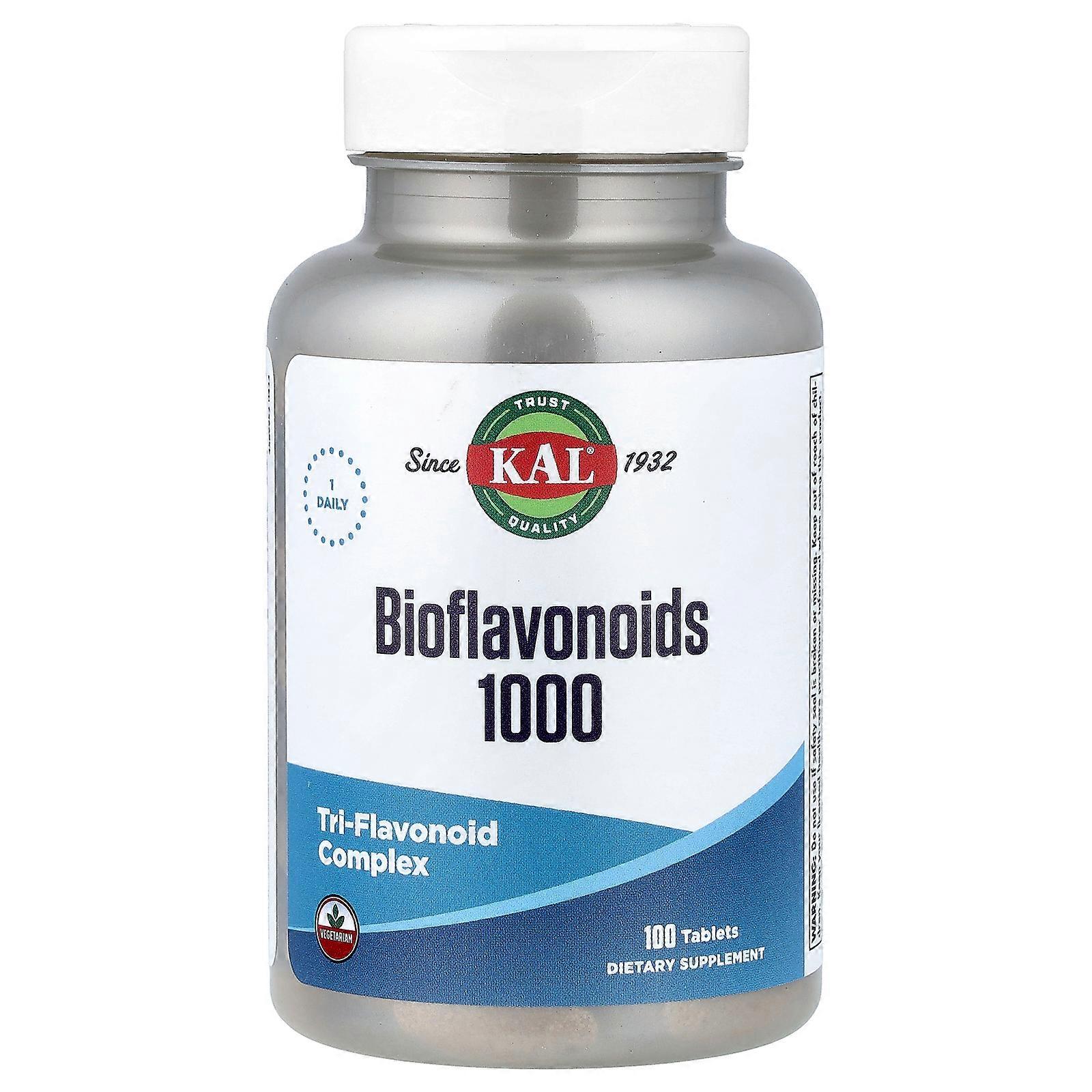 2 x KAL, Bioflavonoids 1000, 100 Tablets