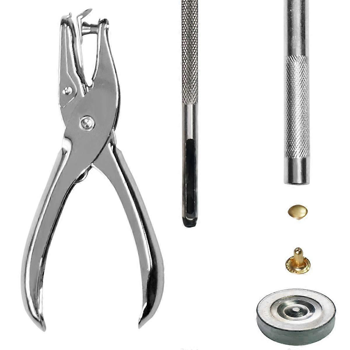 Rivets for Crafts with 1Pack Double-Sided Rivets and Tool Kit