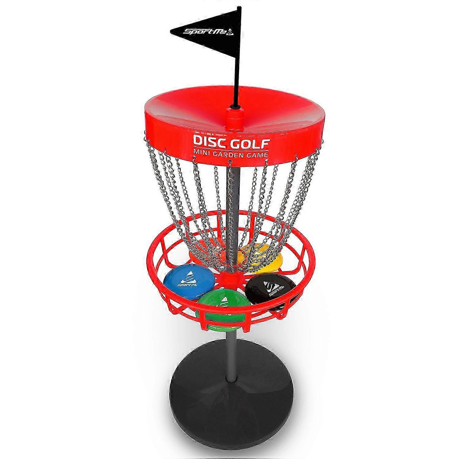 Discgolf set med korg