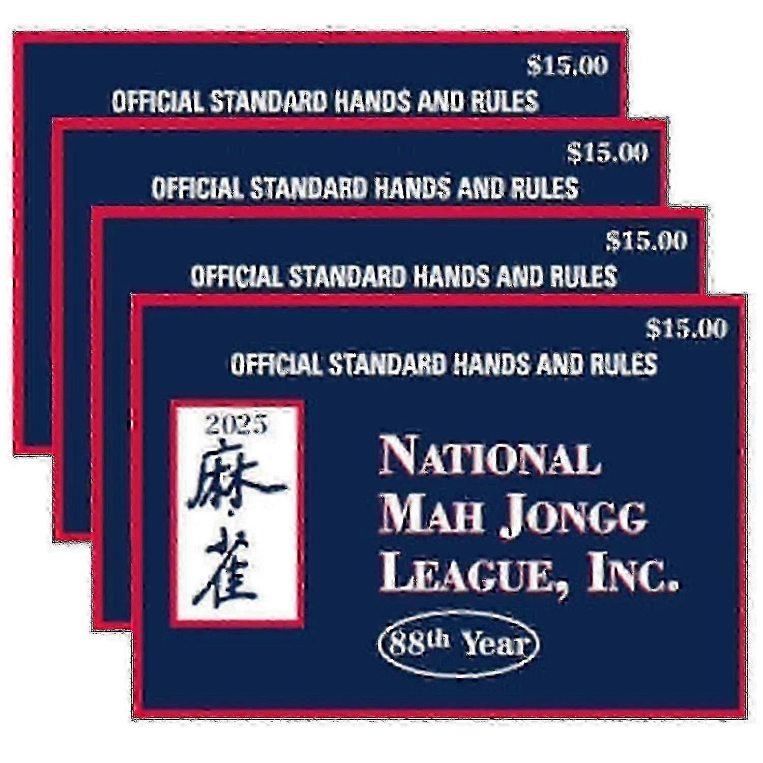 Large Print Mahjong Cards 2025