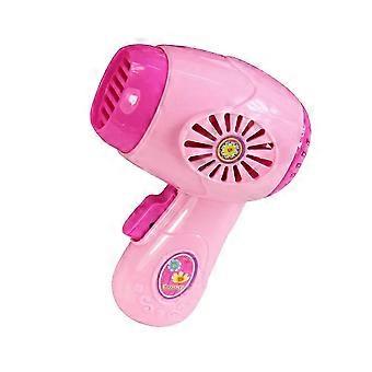 Kids Blow Dryer Simulation Toy Electric Hair Drier For Boys And Girls Pink 1Pcs [XR]