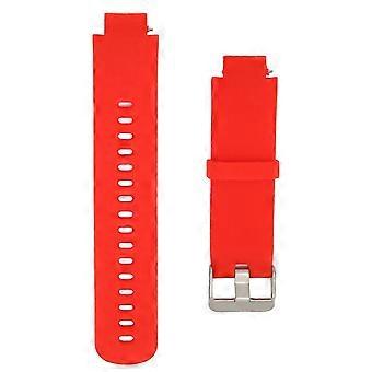 Single-Color Silicone Replacement Wrist Strap for Smartwatch, Compatible with Amazfit Verge 3, Color Red
