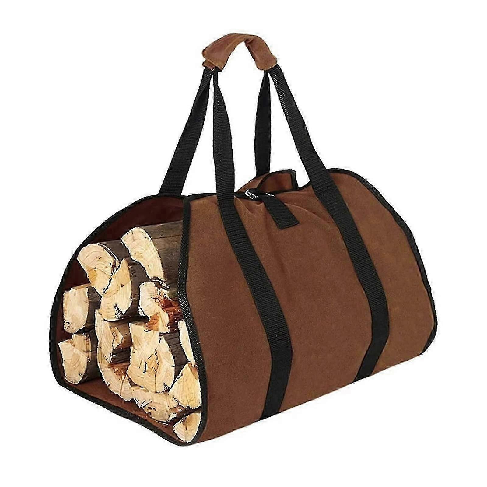 Collapsible Canvas Log Carrier