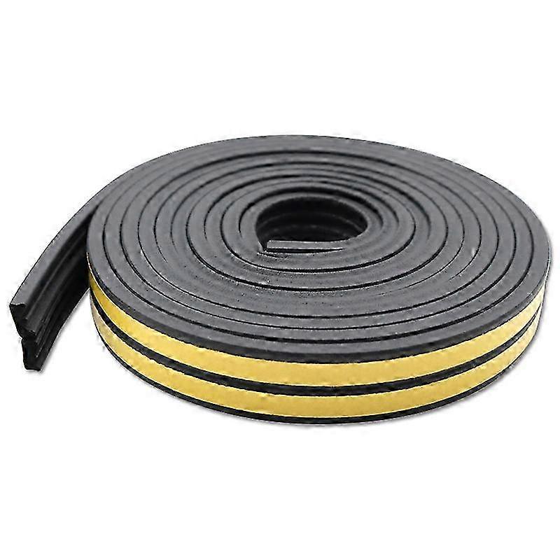 Windproof Foam Door Seal 9x6mm D-Type