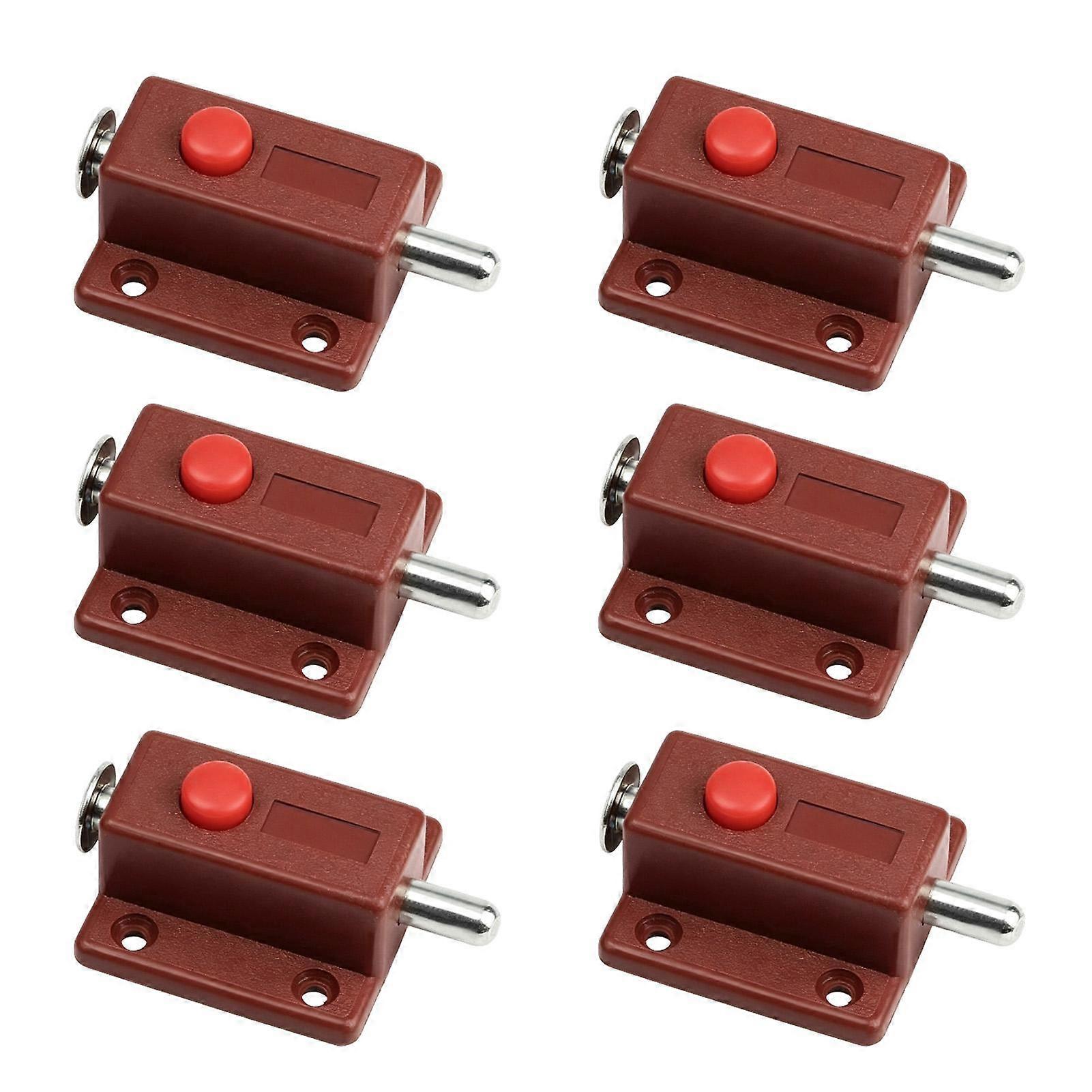 6pcs Push Button Spring Loaded   Automatic Spring   for Cabinet Door Window Drawer