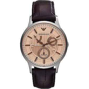 Armani Renate Automatic Analog Men's Watch with AR4660 Crocodile Skin Bracelet