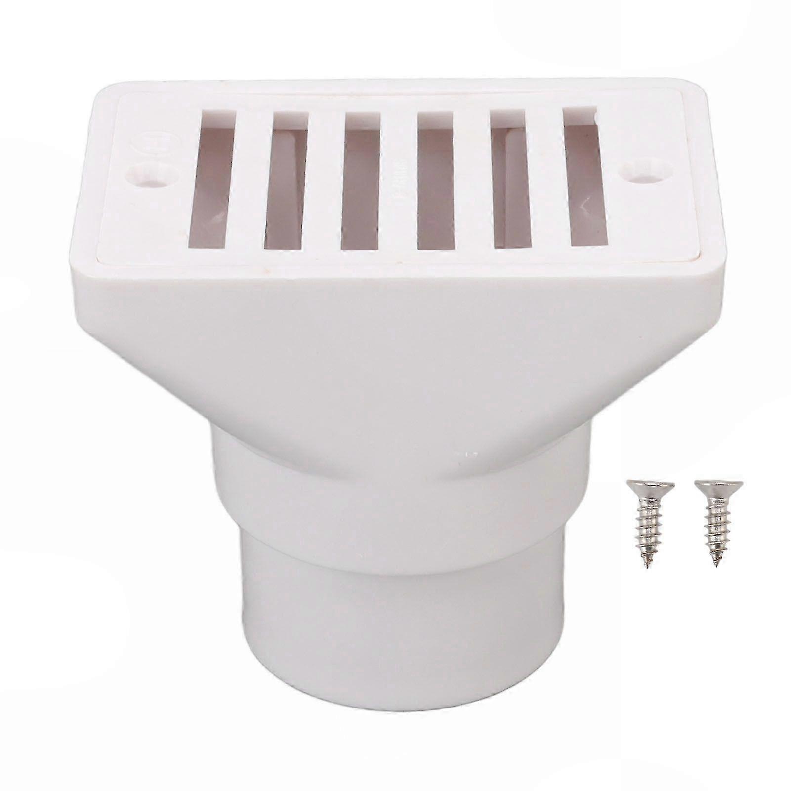Pool Floor Drain with Adjustable Spray Angle and External Plug for Water Overflow Outlet, Model G2