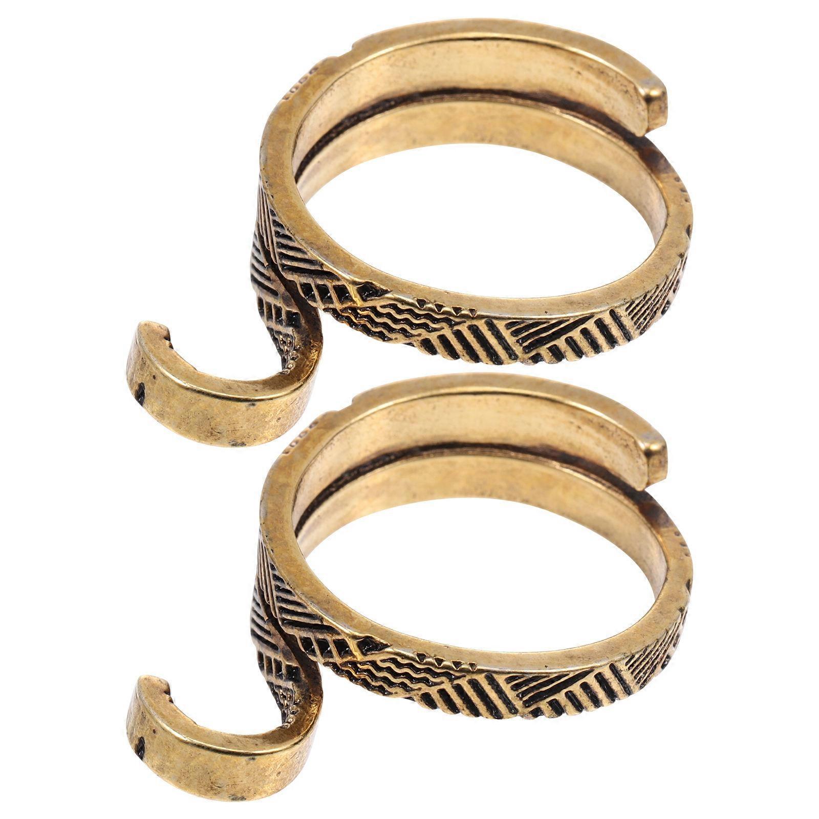 Knitting Loop Ring Copper Crochet Loop Rings for Knitting 2Pcs