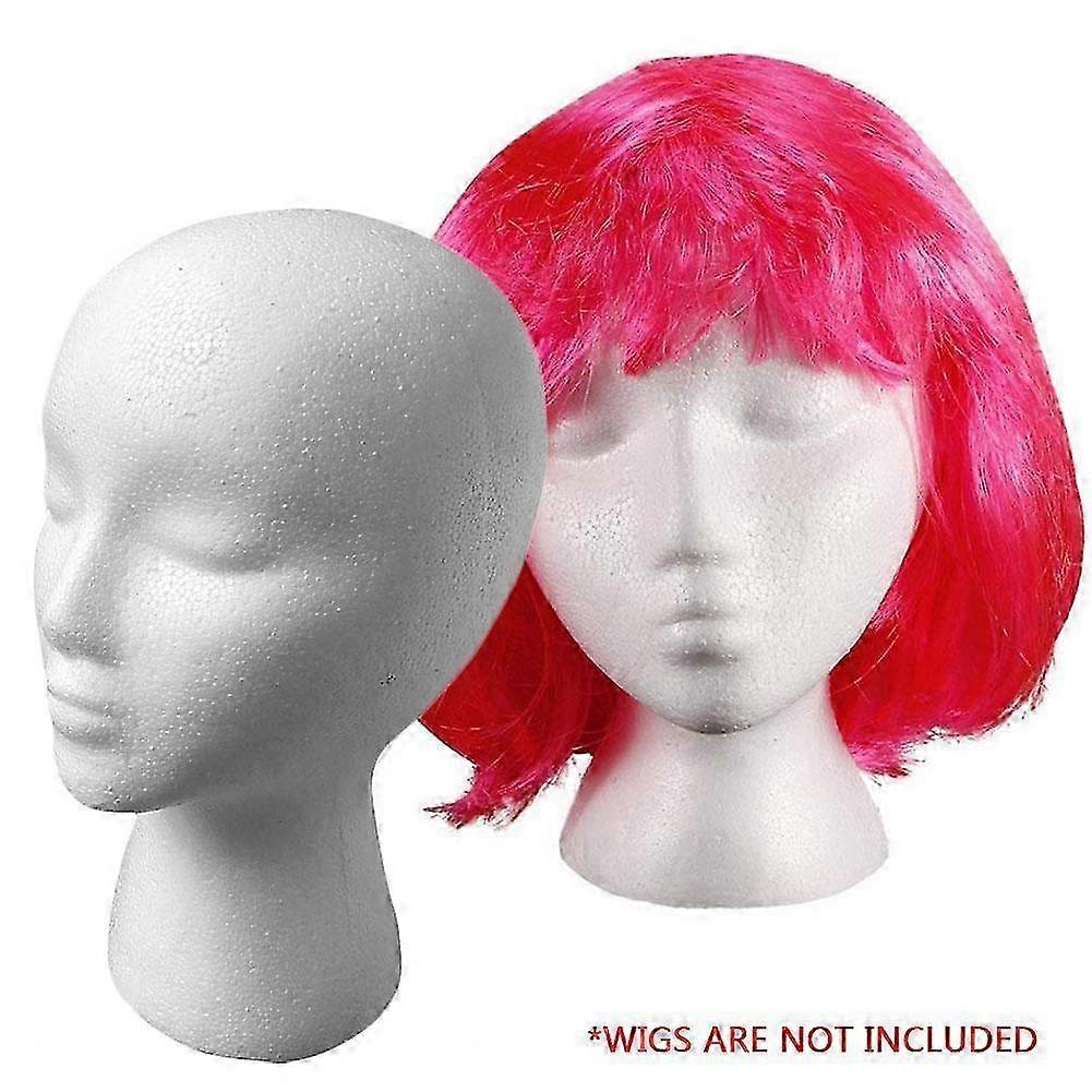White Foam Mannequin Head 16cm