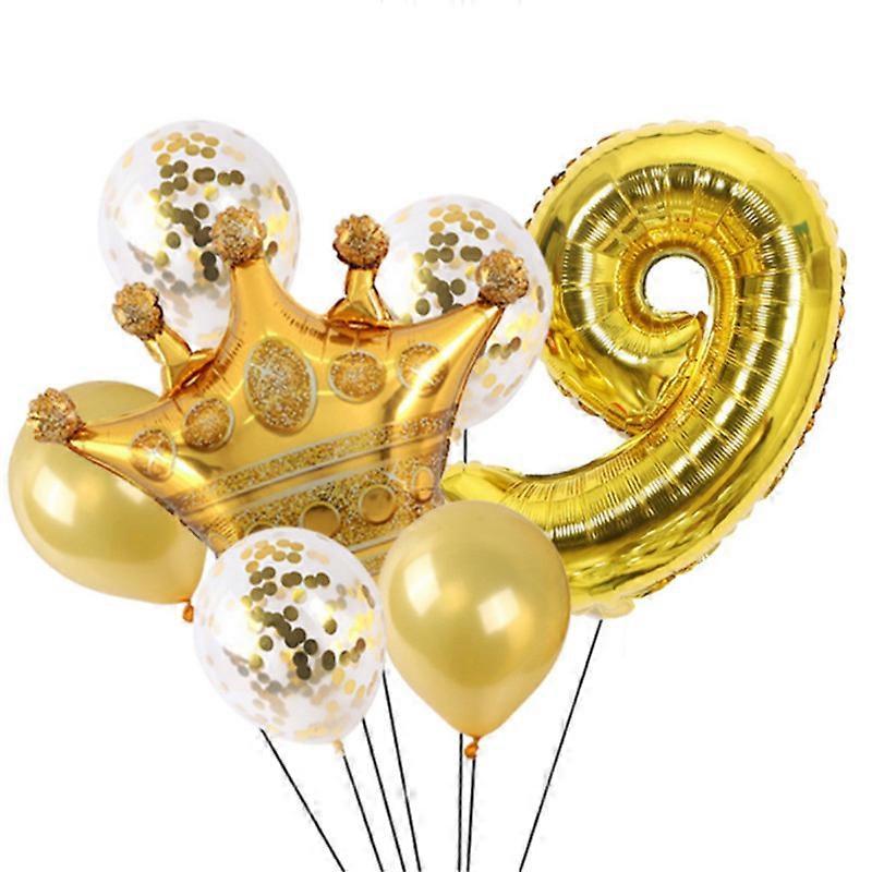 Child-Safe Foil Birthday Balloon Kit