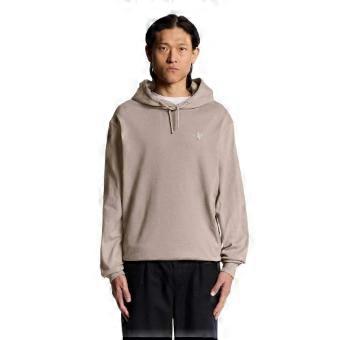 Lyle & Scott Mens Cotton Blend Heavyweight Regular Pullover Hoodie