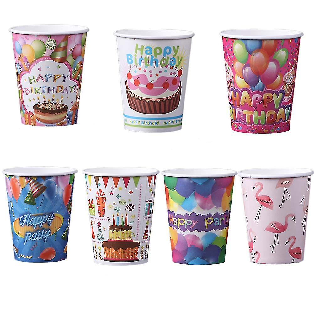 60pcs Disposable Paper Cups For Hot And Cool Drinks