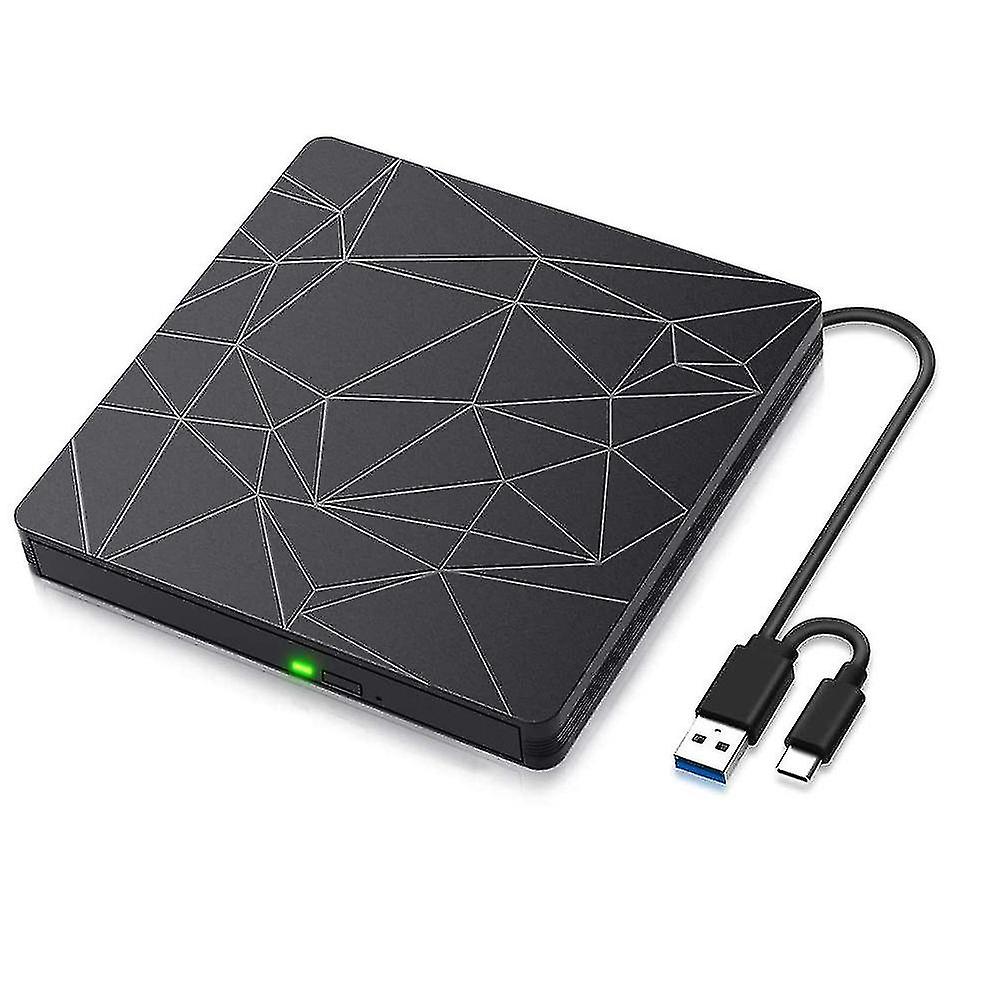 Usb 3.0 Type C Dvd Drive, Cd Burner Driver Recorder, External Dvd-rw Player Writer Reader