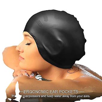 Cuffia Da Nuoto Per Capelli Lunghi - Nylon, Elastica, Unisex Adulti - Foto 13