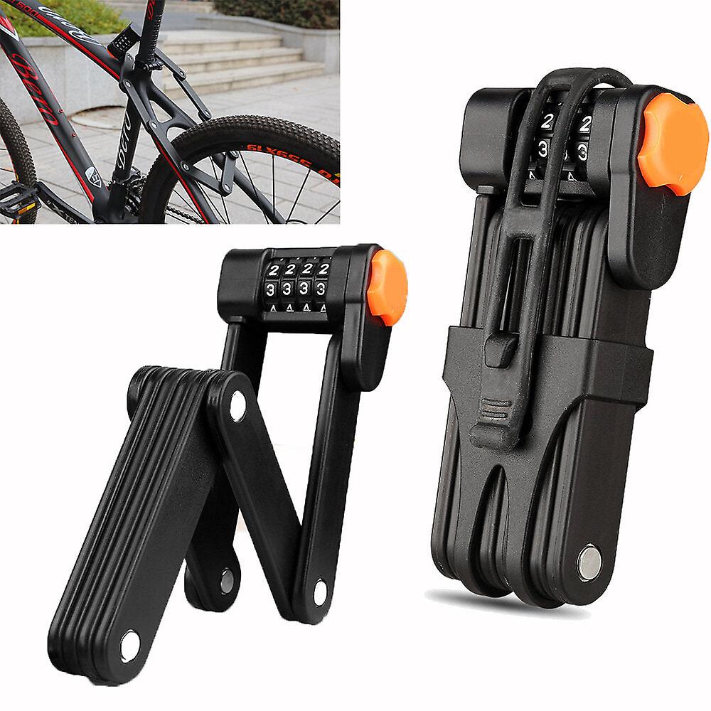 Bicycle Lock Anti-theft Folding Password Lock Aluminium Alloy Lock For E Bike Lock Motorcycle Lock Mountain Bike Lock