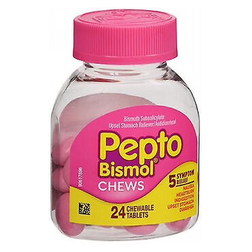 Crest Pepto-Bismol Chews Chewable, 24 Tabs (Pack of 1)