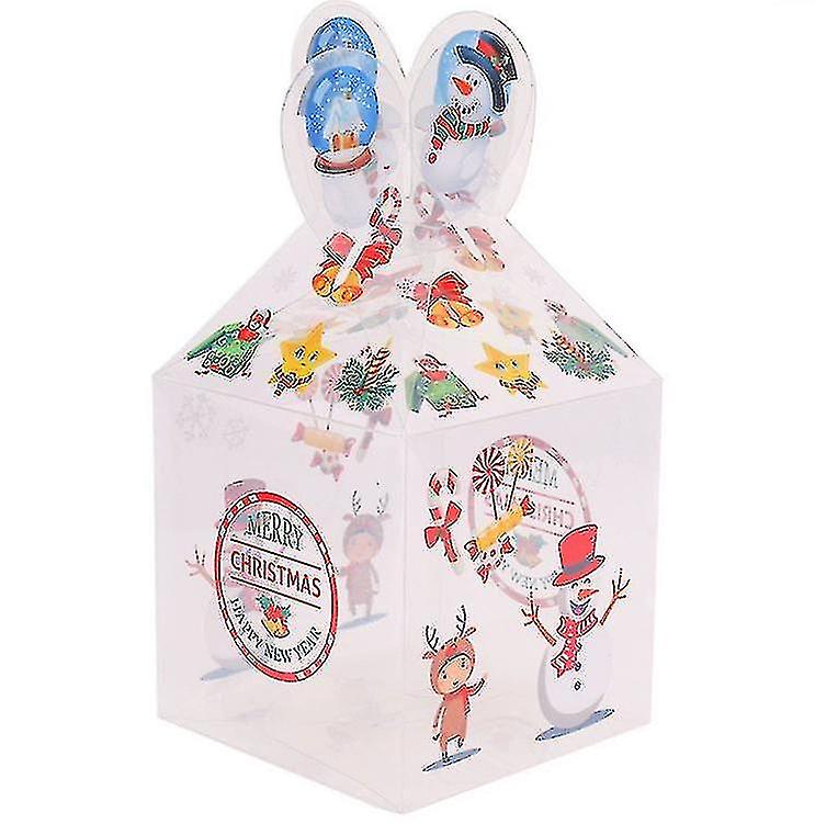 10pcs Clear Boxes Xmas Eve C Pvc Pack Case Par