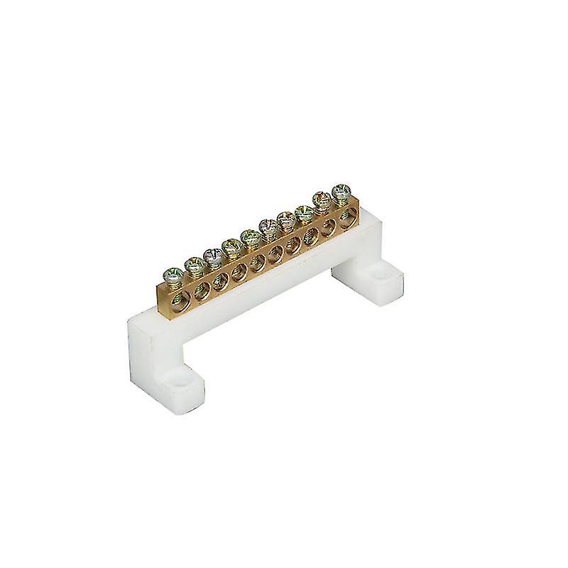 10 Holes Terminal Block,brass Electrical Wiring Terminal Block,screw With Protective Cover