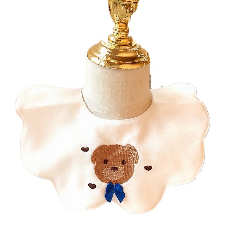 Fille Femmes Faux Col Pur Coton Salive Serviette Bavoir Pour Enfants Mignon Dessin Animé Lait Déversé Empêcher Princesse